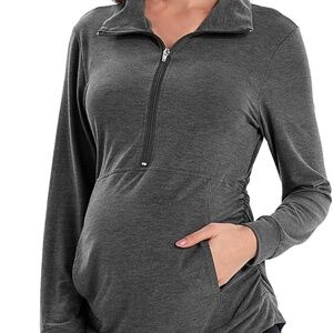 Maternity Women's Half Zip Pullover